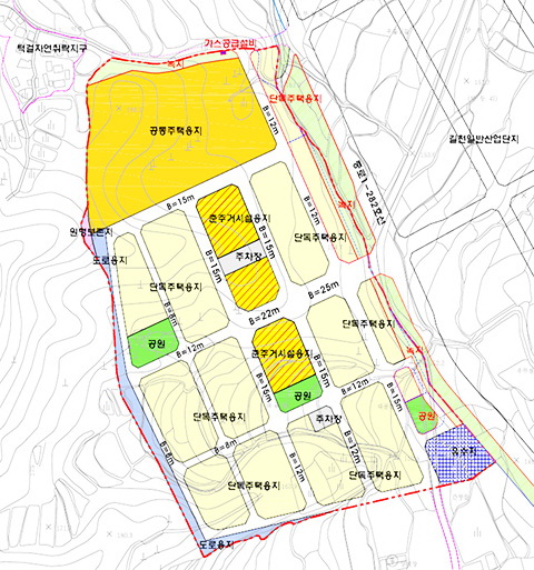 울산 울주군 상북지구 도시개발사업 실시계획(변경)인가 승인